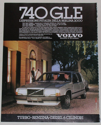 Advert pubblicità 1984 - 1984, volvo